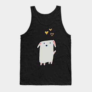 Cute Dog with hearts Tank Top